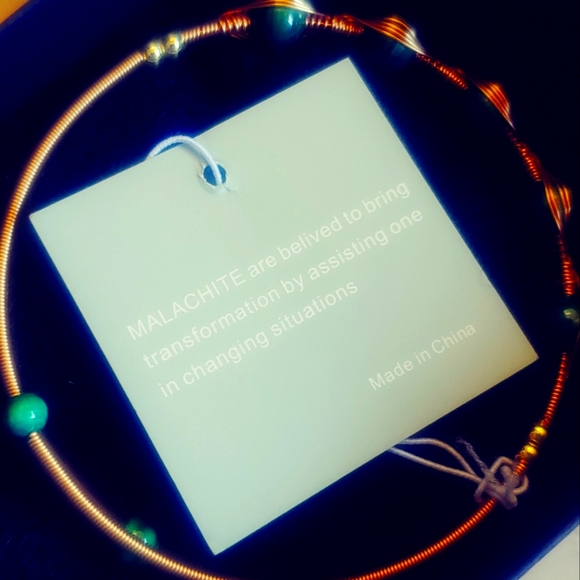 SJ Pearl Unique Handcrafted Malachite Bracelet ☆》NWT《☆ - Picture 6 of 8